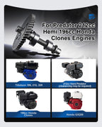 212cc .265 Cam Camshaft for Predator 212cc Hemi 196cc Clone GX200 Engine Minibike Go Kart Performance Parts