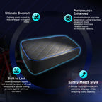 Blue Diamond-Stitch Mini Bike Seat for Coleman CT100U