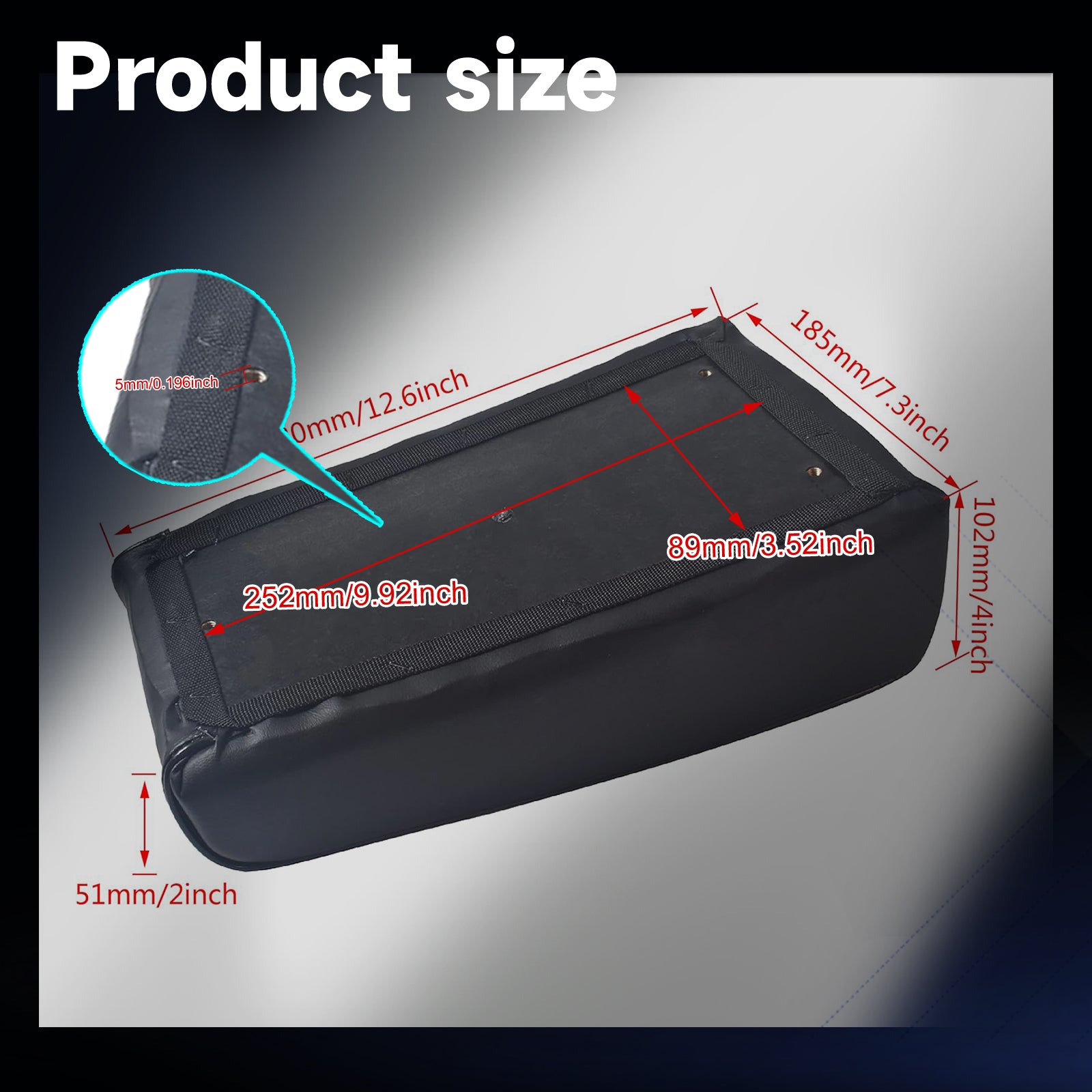 Blue Diamond-Stitch Mini Bike Seat for Coleman CT100U