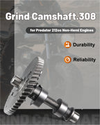 Stage4 .308 Grind Camshaft  For Predator 212cc Non-Hemi /Hemi Engine