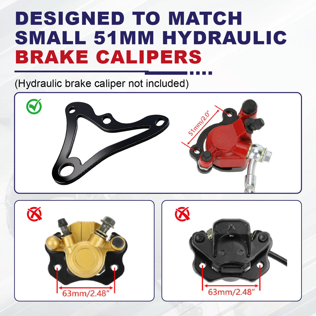 Hydraulic Brake Caliper Bracket fit for Coleman RB100 RT100 for Monster Moto MM-B80 MM-B105 GMB100 Mini Bikes