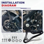 Hydraulic Brake Caliper Bracket fit for Coleman RB100 RT100 for Monster Moto MM-B80 MM-B105 GMB100 Mini Bikes