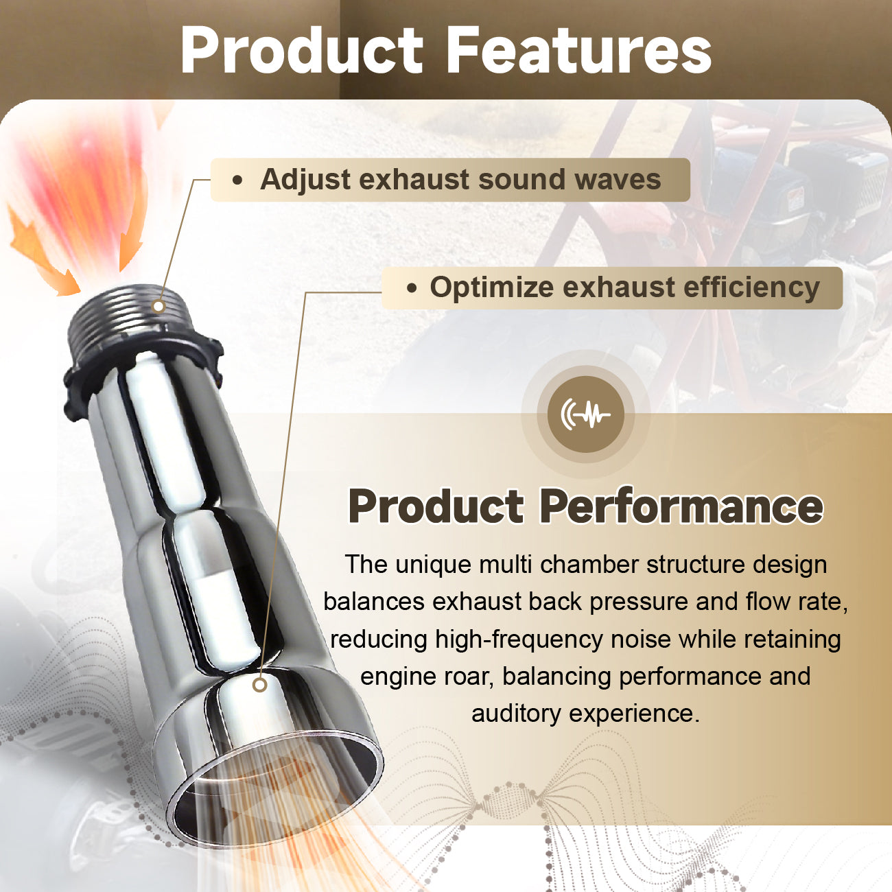 3 Stage Exhaust tip 3/4 NPT Gunmetal