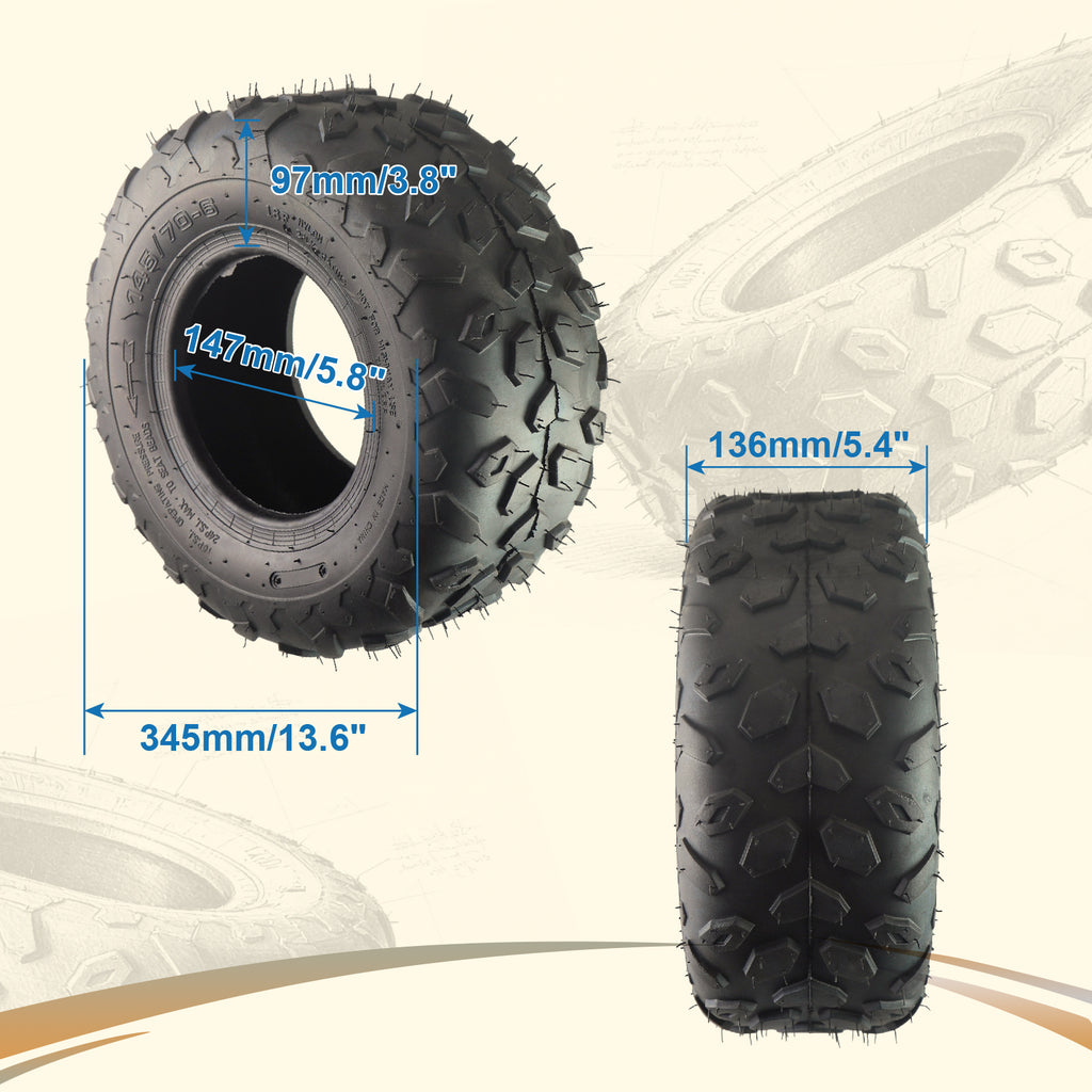 145/70-6 Tires Tubeless