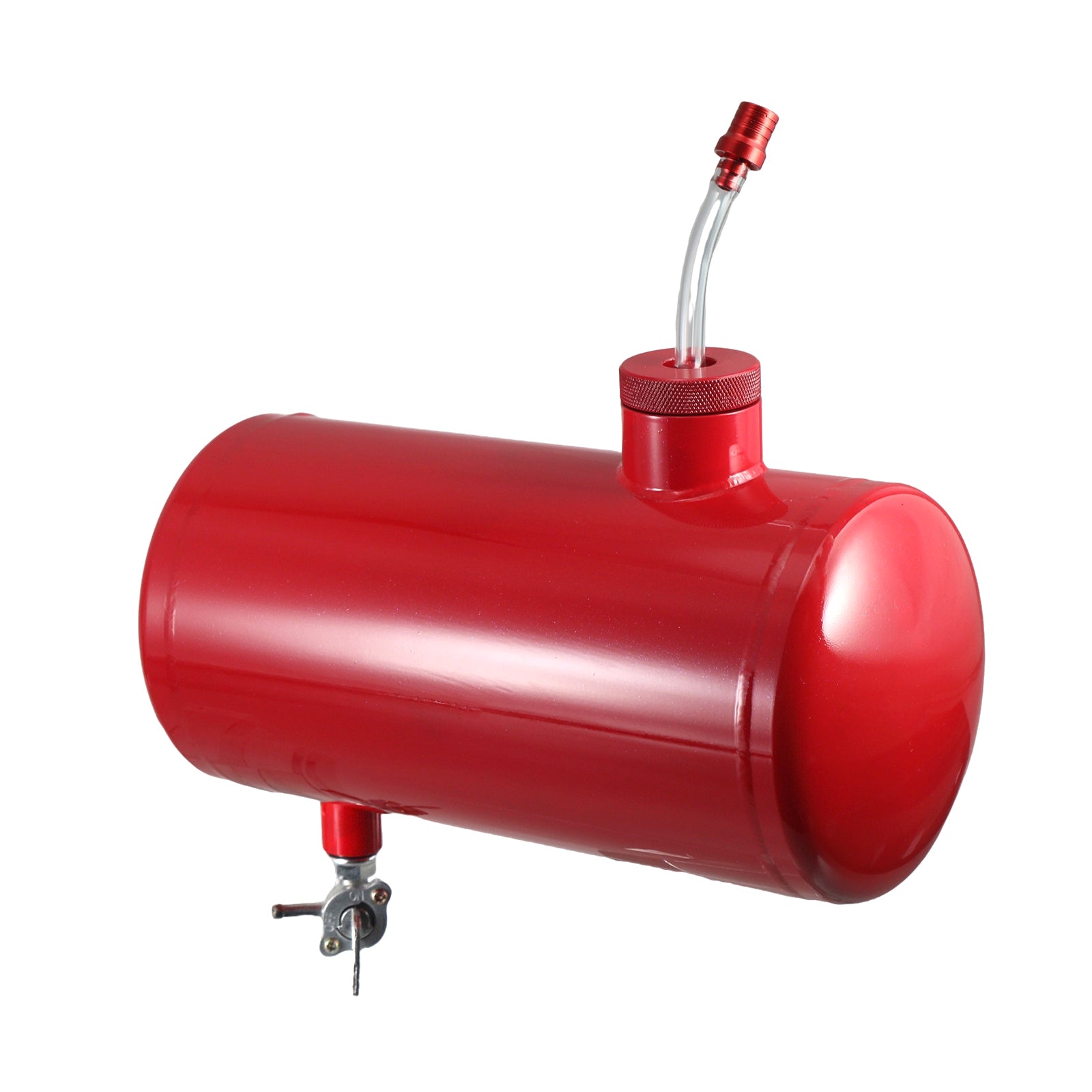 Upgraded 10x4.5" Aluminum alloy welding Gas Fuel Tank Cylinder(Premium Glossy Paint ) For Predator 212cc 196cc/6.5HP Go Kart and Gas Mini Bike,For Coleman CT200U BT200X CT200u-ex
