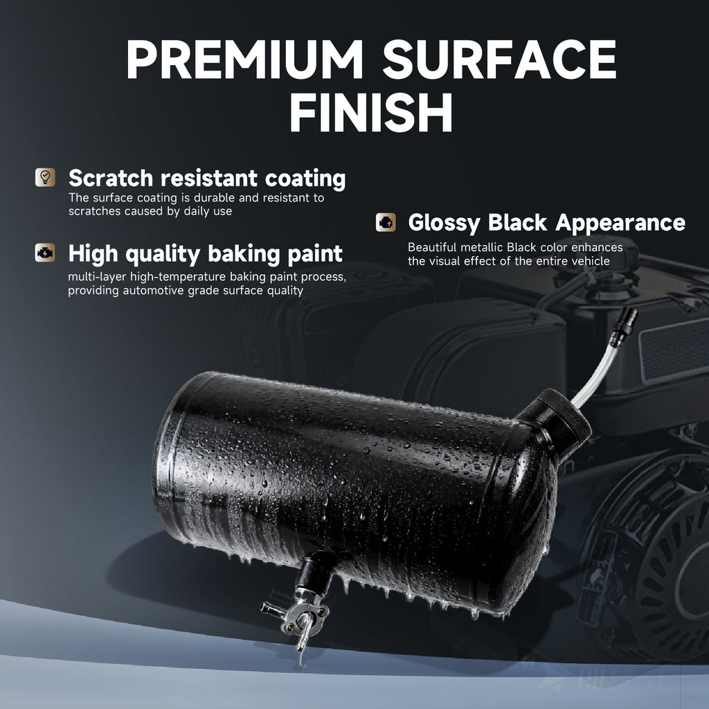 Upgraded 10x4.5" Aluminum alloy welding Gas Fuel Tank Cylinder(Premium Glossy Paint ) For Predator 212cc 196cc/6.5HP Go Kart and Gas Mini Bike,For Coleman CT200U BT200X CT200u-ex