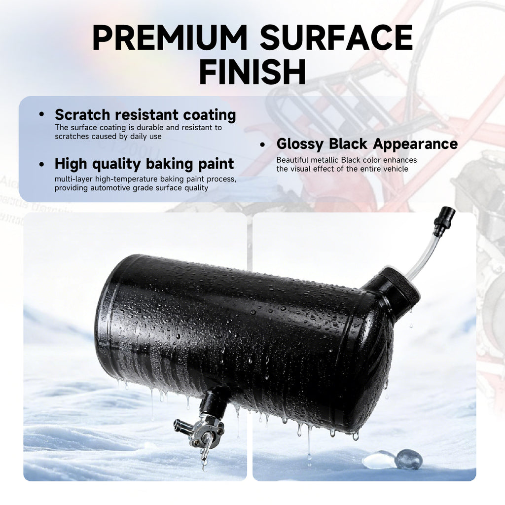 Upgraded beveled design 10x4.5" Aluminum alloy welding Gas Fuel Tank Cylinder(Premium Glossy Paint Finish ) For Predator 212cc 196cc/6.5HP Go Kart & Mini Bike,For Coleman CT200U BT200X CT200u-ex