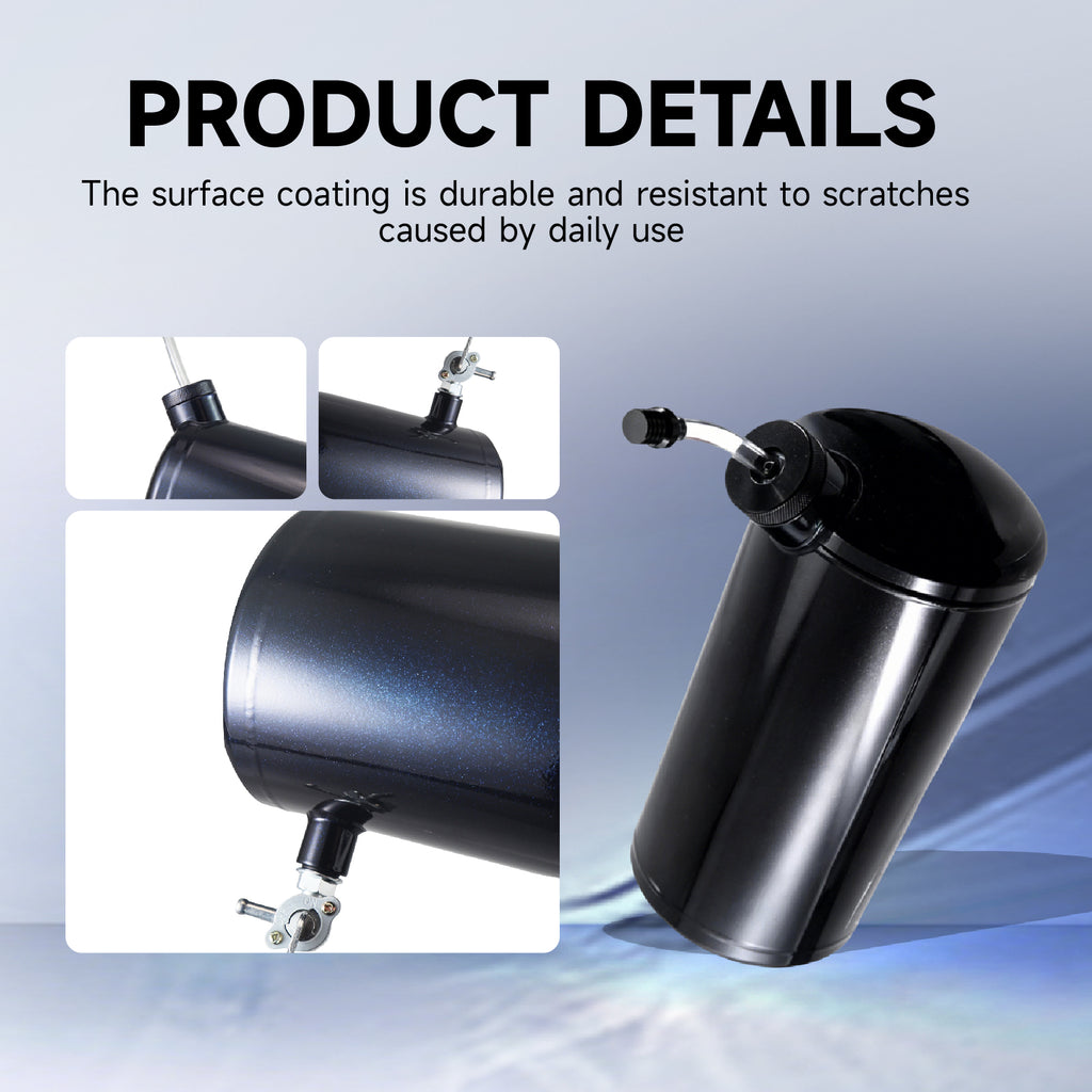 Upgraded beveled design 10x4.5" Aluminum alloy welding Gas Fuel Tank Cylinder(Premium Glossy Paint Finish ) For Predator 212cc 196cc/6.5HP Go Kart & Mini Bike,For Coleman CT200U BT200X CT200u-ex