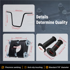 7/8 Mini Bike Handlebars 14" Ape Hanger
