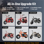 7/8 Mini Bike Handlebars 14" Ape Hanger