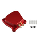Red CNC Aluminum Raised Valve Cover with O-Ring Horizontal Threads