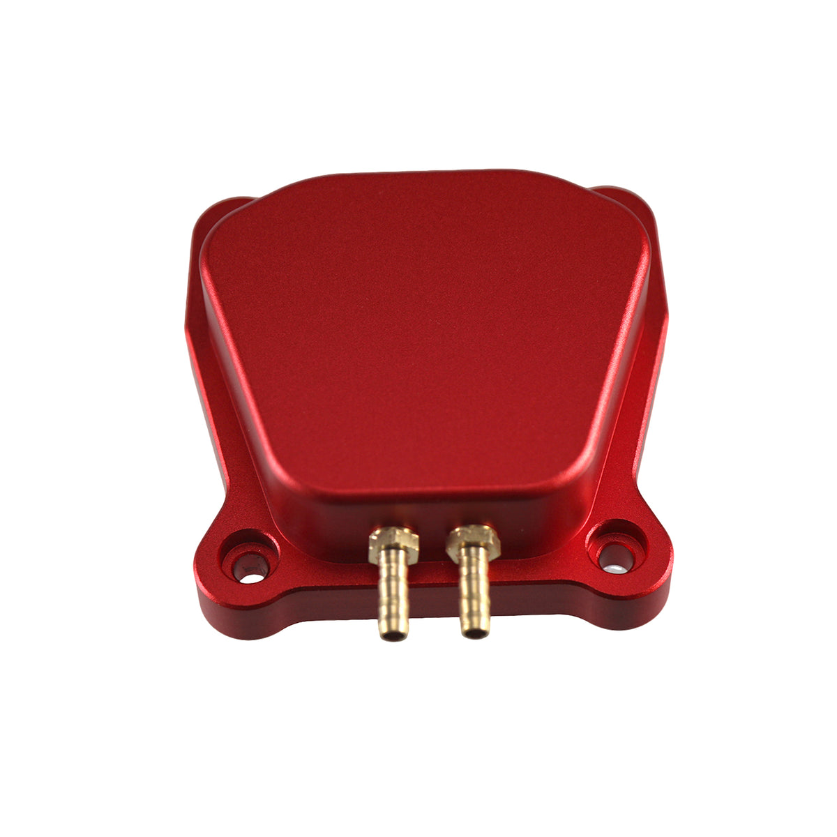 Red CNC Aluminum Raised Valve Cover with O-Ring Horizontal Threads