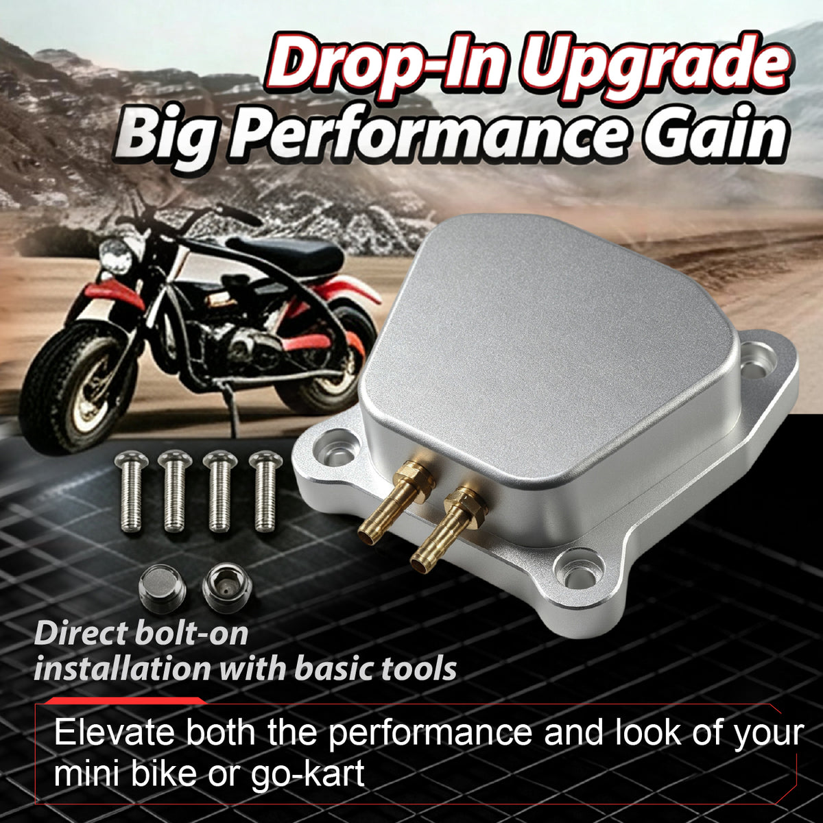 Billet Raised Valve Cover for Predator 212cc 196cc Non-Hemi