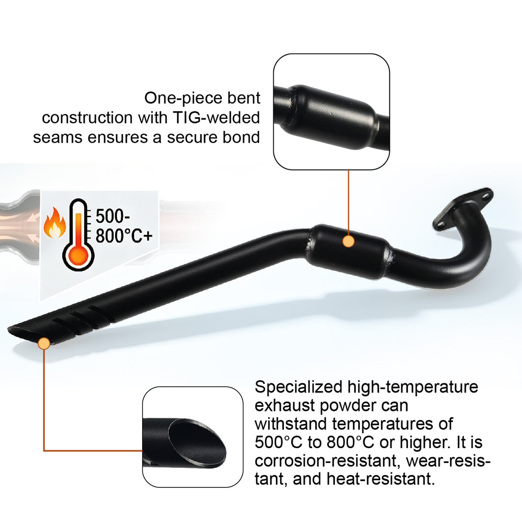 Central 98cc Exhaust Pipe For FRP GMB100 Coleman CT100U