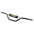 7/8" 22mm Dirt Pit Bike Handlebars with Crossbar & Foam Pad Black