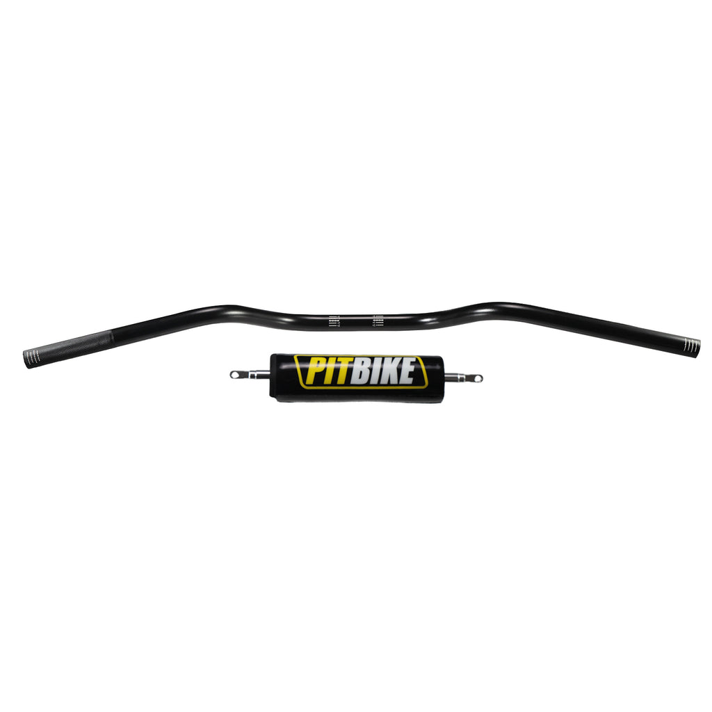 7/8" 22mm Dirt Pit Bike Handlebars with Crossbar & Foam Pad Black