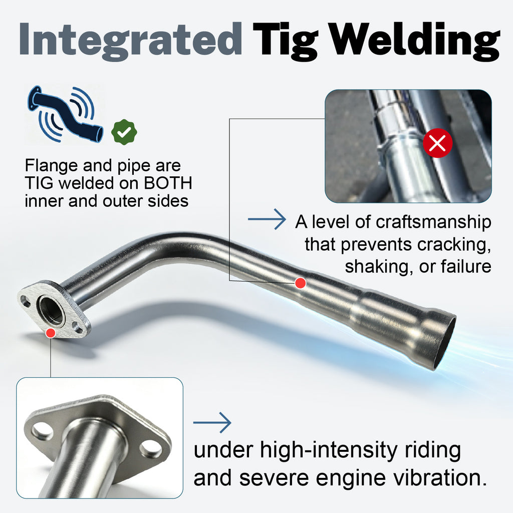 3 Stage Exhaust Header Pipe For Predator 212cc