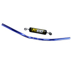 7/8" 22mm Dirt Pit Bike Handlebars with Crossbar & Foam Pad Blue
