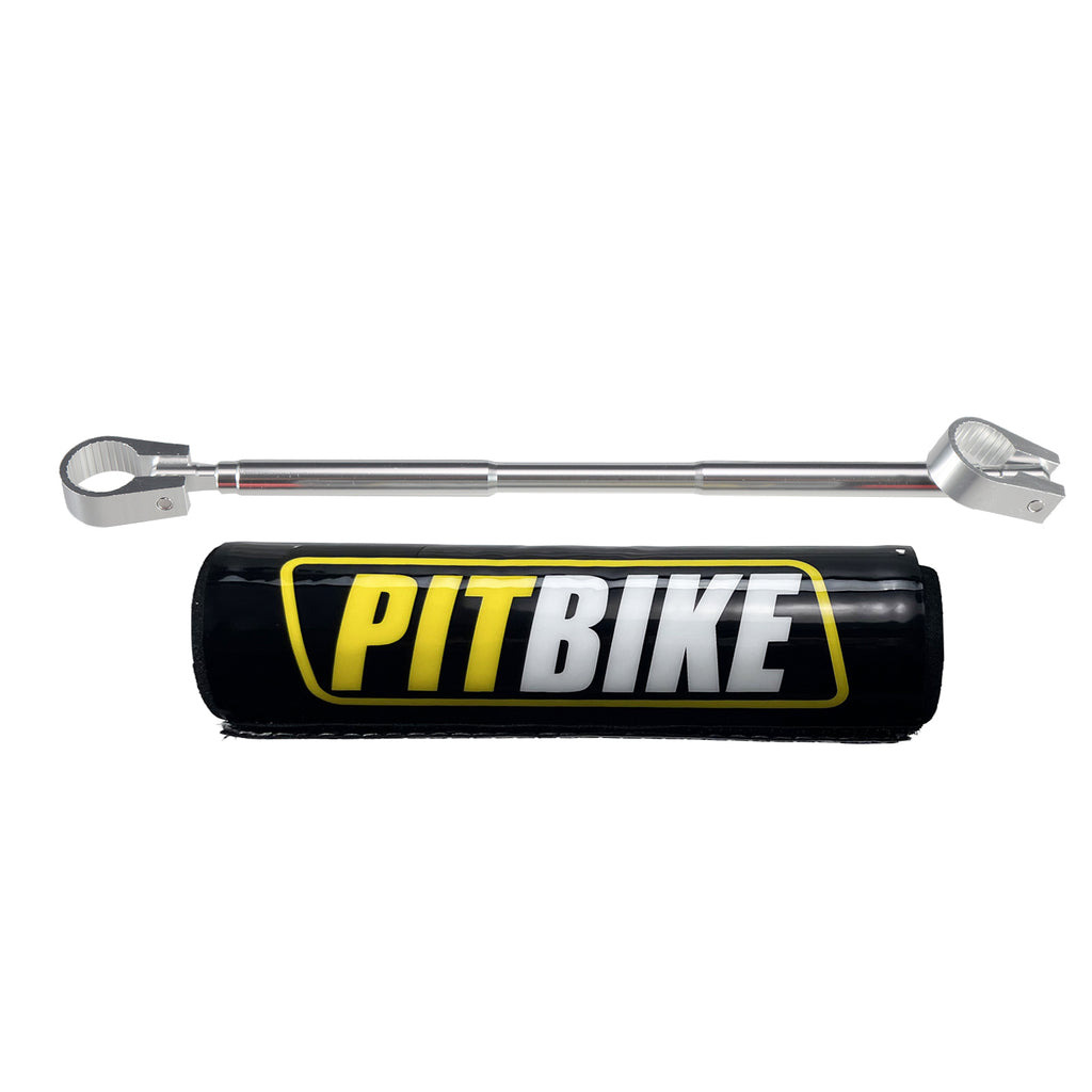 7/8" 22mm Dirt Pit Bike Handlebars with Crossbar & Foam Pad Blue