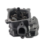 Assembled Cylinder Head CNC Valve Cover Kit for Honda GX160 GX200 for Predator 212cc Non-Hemi Engines, with Gaskets & Spark Plug Fits Generators, Water Pumps, Pressure Washers（Silver）