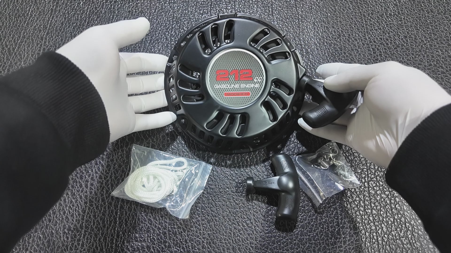 Upgrade Pull Start Recoil Starter Assembly fit for Predator 212cc 196cc Engines for Coleman CT200U Minibikes, Go Karts
