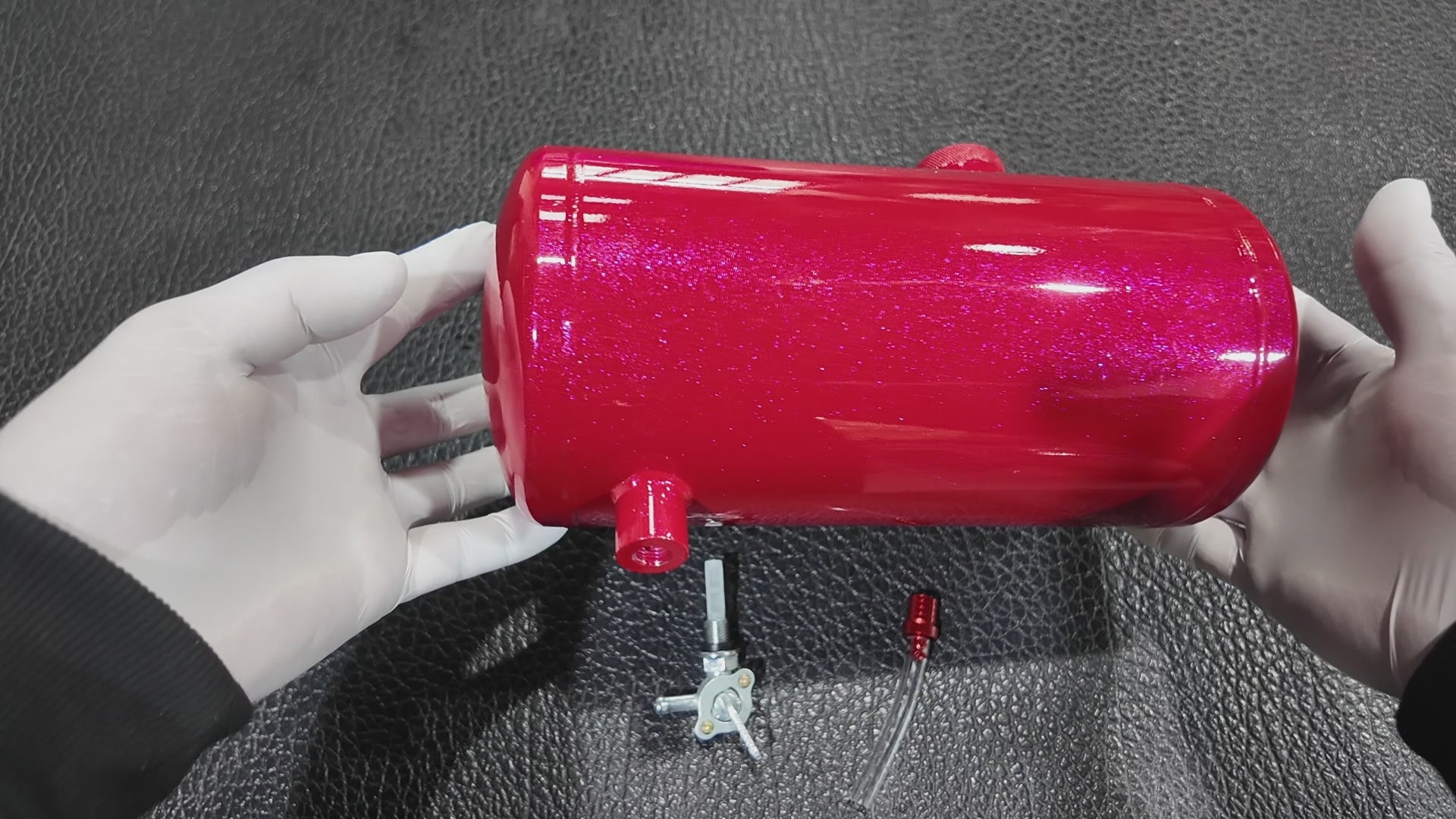Upgraded 10x4.5" Aluminum alloy welding Gas Fuel Tank Cylinder(Premium Glossy Paint ) For Predator 212cc 196cc/6.5HP Go Kart and Gas Mini Bike,For Coleman CT200U BT200X CT200u-ex