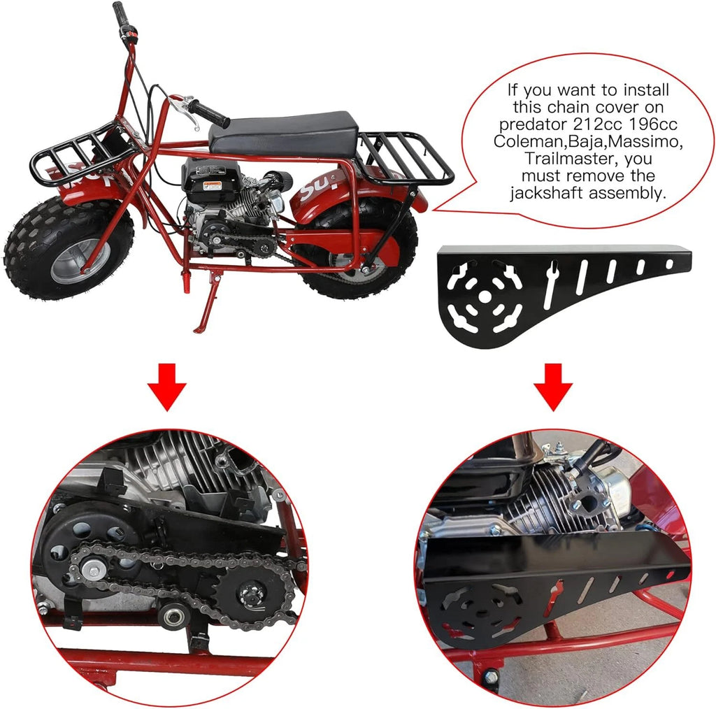 Chain Guard Clutch Cover For Predator 212cc 196cc Honda GX160 GX200 5.5hp 6.5hp